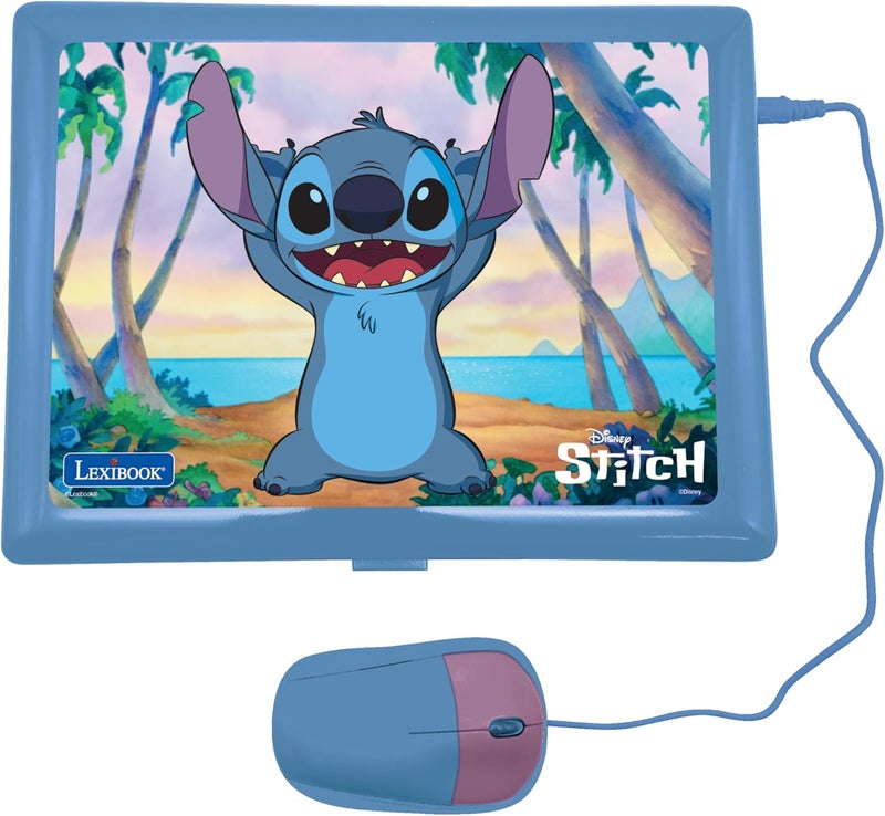 Lexibook - Disney Stitch - Bilingual English/Spanish Educational Laptop, 124 Language Activities, Writing, Maths, Logic, Music and Games, Boys and Girls, JC598Di2 - Image 2